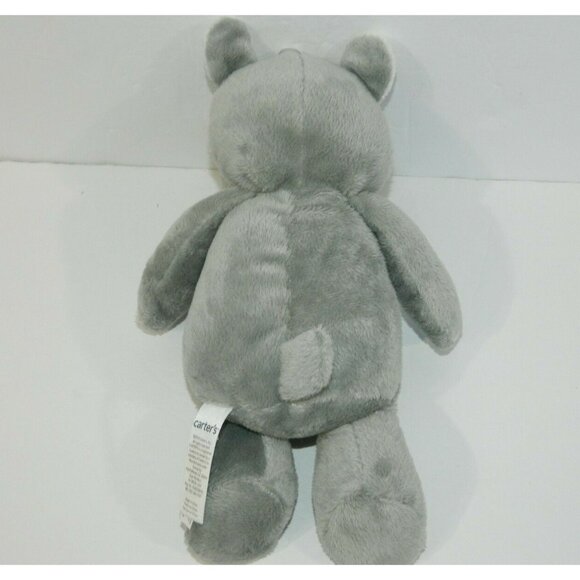 Carters 10" Gray Plush Hippo Hippopotamus Stuffed Lovey NEW w/o Tags 66741 - Picture 6 of 7